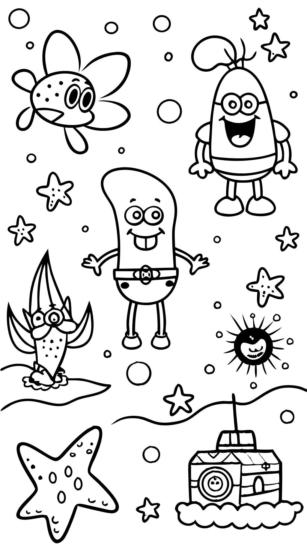 free spongebob squarepants coloring pages